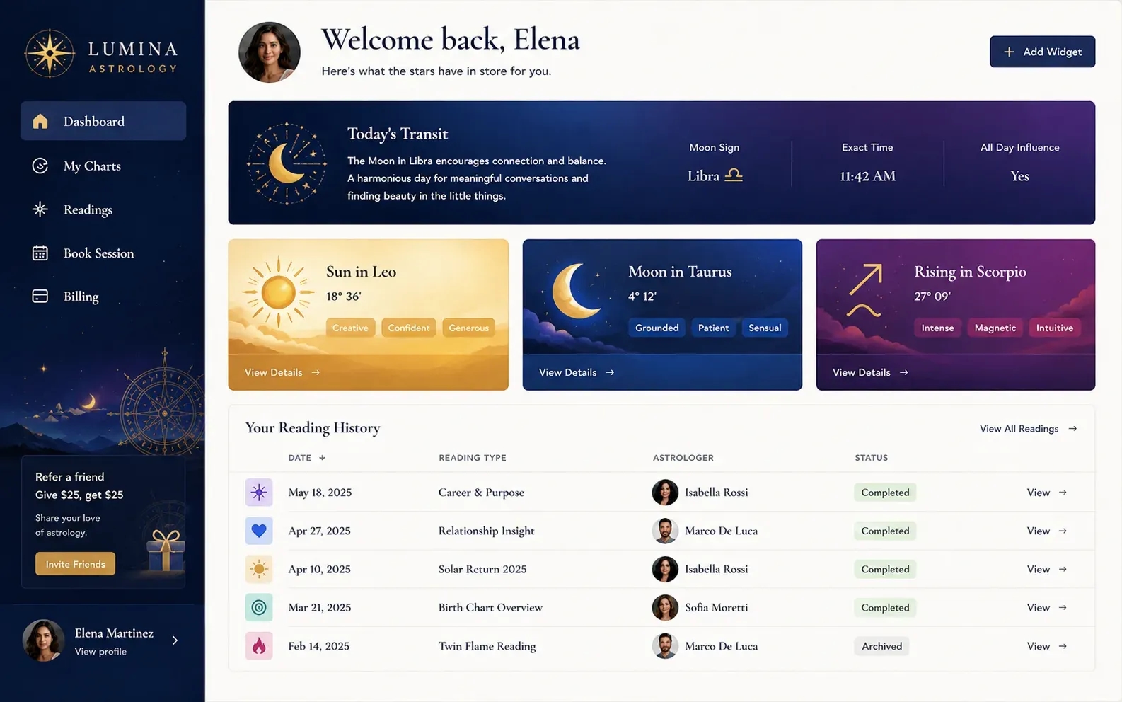 Astrology Client Portal