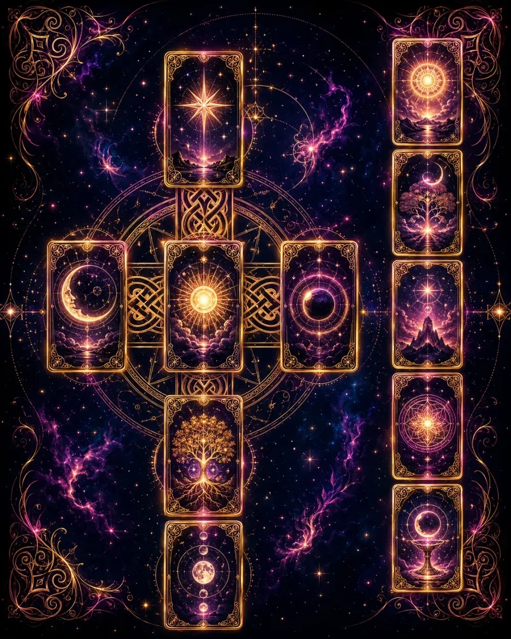 Tarot Celtic Cross Widget detail