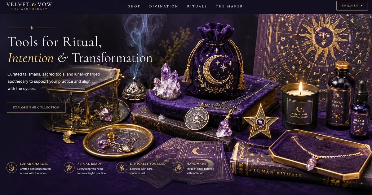 Esoteric Shop — E-commerce Storefront cover
