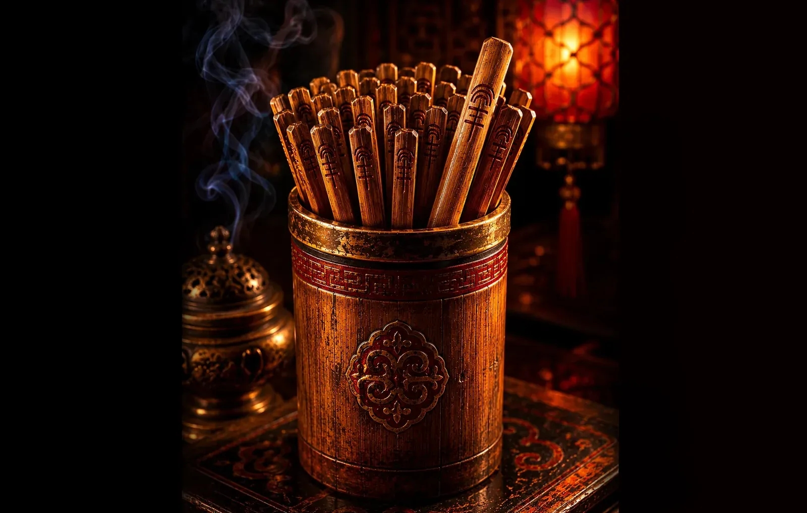 Temple Fortune Sticks Widget cover