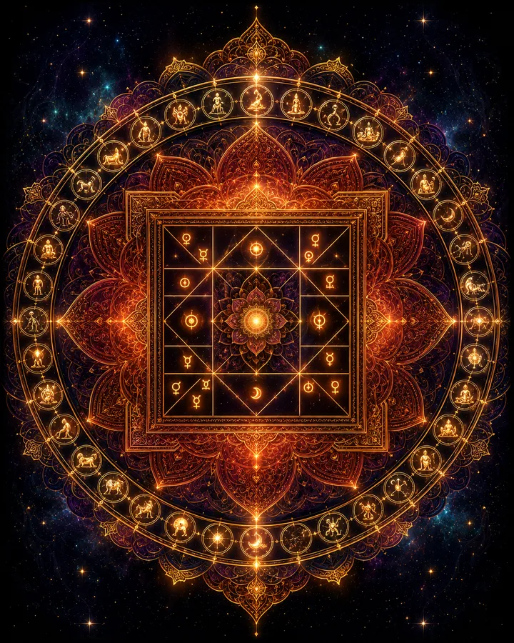 Vedic Chart - Full Reading (Navamsa, Nakshatras, Dasha)